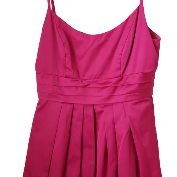 2 For $5 Sale David’s Bridal Berry Spaghetti Strap Cocktail Dress Size 6 - Picture 3 of 13